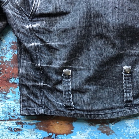 DENIM & SUPPLY Vintage Biker Style Denim Jacket Size XS - Picture 10 of 13